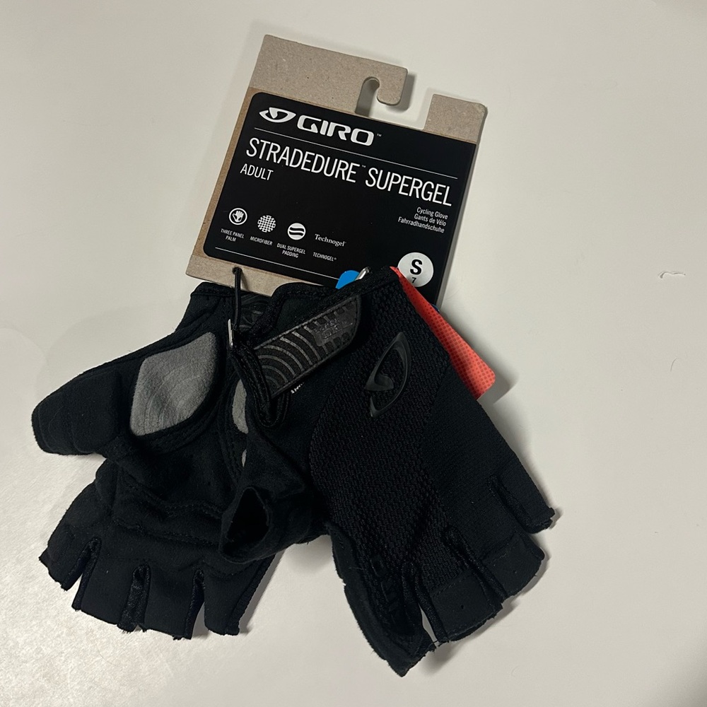 Giro Black Strade Dure Supergel Gloves